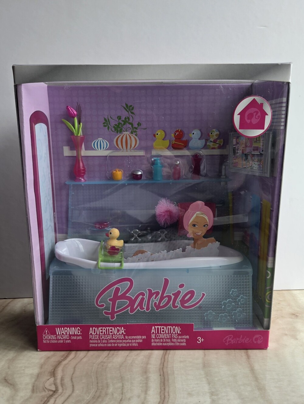 Barbie Bathroom My House Mattel 2008 L9479 L9482